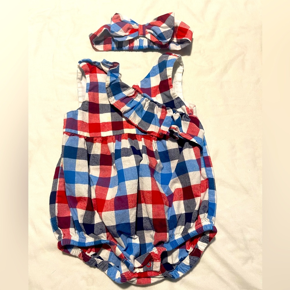 Cat & Jack Romper with Headband size 18 month